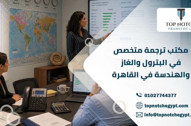 مكتب ترجمة متخصص في البترول والغاز والهندسة في القاهرة
